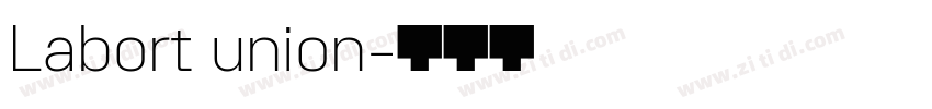 Labort union字体转换